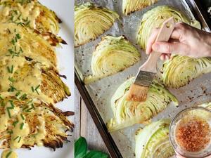 الملفوف المشوي بالفرن مع صلصة ديجون