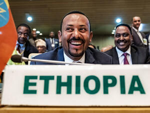 Ethiopian Prime Minister Abiy Ahmed won the 2019 Nobel Peace Prize. (Eduardo Soteras/AFP)