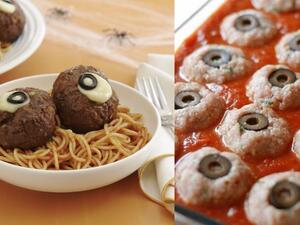 وصفات الهالووين: كرات اللحم على شكل عيون