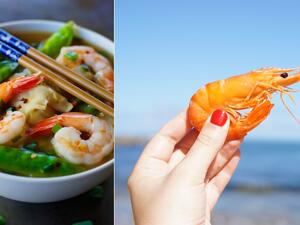 شوربة الروبيان والخضار