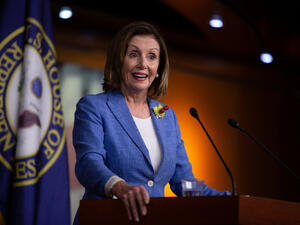 House Speaker Nancy Pelosi holds a press conference. (Shutterstock/ File Photo)