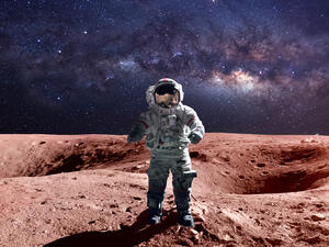 Brave astronaut at the spacewalk on the mars. (Shutterstock/ File Photo)