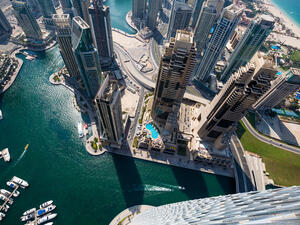 Dubai skyscrapers from above (Shutterstock)	
