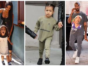 كانيه ويست وكيم كارداشيان ونورث