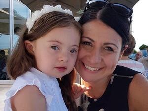Francesca's proud mother Michelle, 43, hopes her daughter can follow in Madeline's footsteps and raise awareness about Down's syndrome. (Facebook)