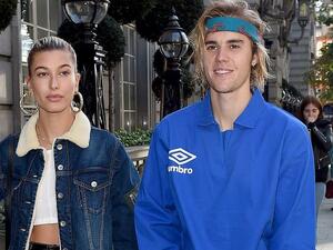 Justin Bieber with Hailey Baldwin  (Twitter)