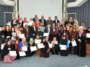 Bedouin women graduate from JUST (Twitter)