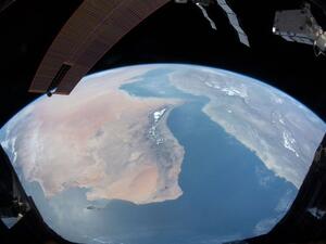 From space, I congratulate the Omani nation on their National Day. May it remains a land of civilization and peace. (Twitter/ @astro_hazzaa)