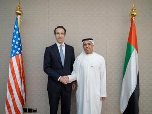 معالي عبيد حميد الطاير يلتقي نائب وزير الخزانة الأمريكية الجديد