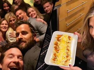 Justin Theroux joined Jennifer Aniston at her annual Friendsgiving celebration. (Instagram)