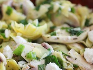 سلطة الخرشوف بالفطر