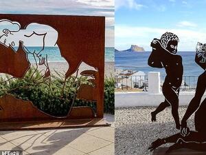 Holidaymaker Andy Mansell noted that some of the sculptures were 'obvious, others are indecipherable and a few are bordering on pornographic'. (Instagram)
