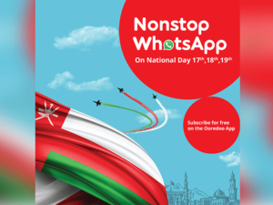 يمكن للعملاء الاشتراك في هذا العرض المجاني باستخدام تطبيق Ooredoo والاستمتاع ببيانات مجانية للواتس آب لمدة 3 أيام تنتهي بتاريخ 19 نوفمبر 2019م في تمام الساعة 11:59 ليلا.