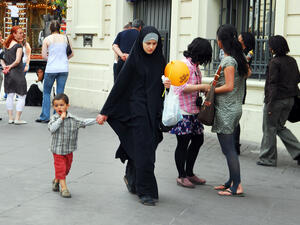 Muslim woman wearing hijab in Marseille,France. (Shutterstock/ File Photo)