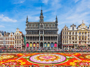 Grand Place during Flower Carpet festival. This year theme was Mexico. (Shutterstock/ File Photo)