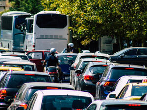Athens Greece September 7, 2019 View of traffic circulation cars in the streets of Athens in the morning; (Shutterstock/ File Photo)