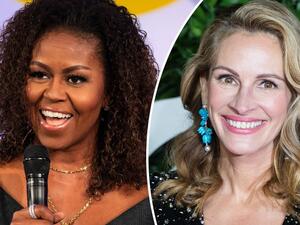 ميشيل أوباما وجوليا روبرتس