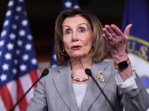 US Speaker of the House Nancy Pelosi speaks during her weekly press conference on December 12, 2019, in Washington, DC.  (AFP/ File Photo)