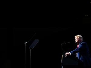 US President Donald Trump speaks during the Turning Point USA Student Action Summit at the Palm Beach County Convention Center in West Palm Beach, Florida on December 21, 2019. Nicholas Kamm / AFP