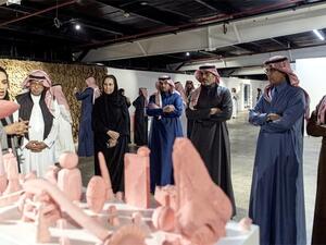 Art and culture enthusiasts gather at the opening of the art exhibition dubbed ‘From Within’ on Sunday. (Photo/Supplied)