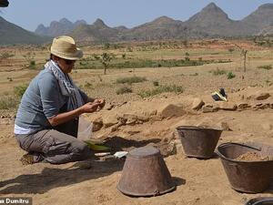 A village in Ethiopia has been discovered by archaeologists (pictured) which belonged to the little-known Empire of Aksum - a bustling, sprawling metropolis to rival Rome that survived for centuries. (Loana Dumitru)