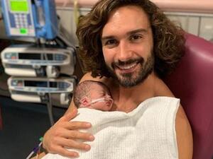 New arrival: Joe and wife Rosie welcomed their second child into the world on Saturday, three weeks before the newborn's due date (Instagram)