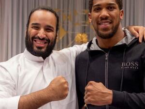 Joshua met MbS after the Riyadh bout [Twitter]