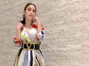 Hazal's husband director Ali Atay appeared next to her