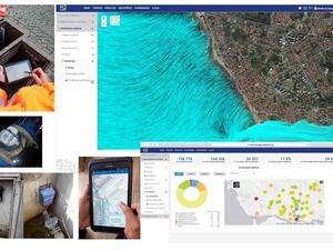 A digital twin is used to model and perform predictive analysis of the city’s water supply, wastewater, stormwater, and bathing water systems to forecast flooding and water quality issues.