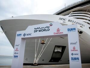 تم توقيع الاتفاقية على متن السفينة "إم إس سي بيليسيما" بمناسبة أول رسو لها في ميناء راشد