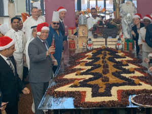 Bab Al Qasr Hotel & Residences Welcomes the Festive Season  With Cake Mixing 