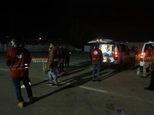 Bodies are seen in the back of ambulances killed from an air strike earlier in the day on a Military College in al-Hadba al-Khadra, at the Green Hospital in the capital Tripoli on January 4, 2020. (AFP/ File Photo)