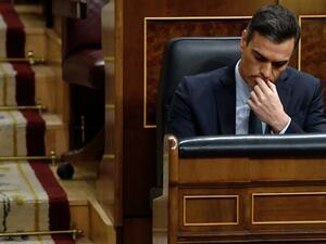 Spanish caretaker prime minister, socialist Pedro Sanchez attends the second day of a parliamentary investiture debate to vote for a premier at the Spanish Congress (Las Cortes) in Madrid on January 5, 2020. Spain's Socialist leader Pedro Sanchez, seeking a leftist political alliance to resume office as prime minister, makes dialogue in restive Catalonia an "absolute priority" as he addresses the Spanish congress. Having failed to land a majority in November's repeat general election although his Socialists
