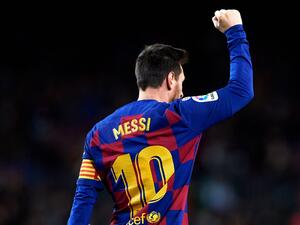 ميسي يقود برشلونة للتغلب على ليغانيس