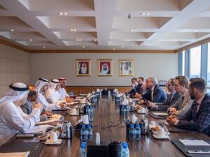 H.E Obaid Humaid Al Tayer Meets With Luxembourg Minister of Finance