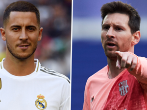 ميسي وهازارد