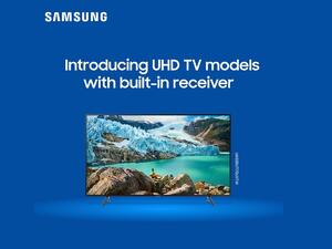 يتوفر تلفزيون سامسونج UHD من طراز  RU7170 بأحجام "43 "50" 55 "58" 65 و"75، ويتميز بأربع ميزات إضافية