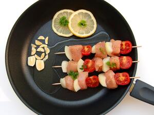 كباب الدجاج المشوي باللبن الرائب