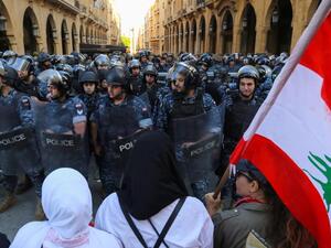 محتجون في العاصمة اللبنانية