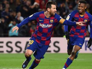 ميسي يمنح سيتين فوزه الأول مع برشلونة