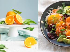 سلطة الأفوكادو والحمضيات