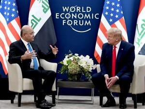 الرئيسان الأمريكي ترامب والعراقي برهم صالح 