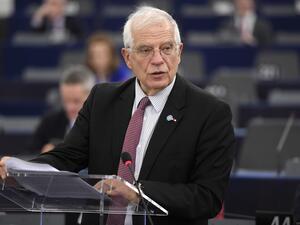 In this file photo taken on January 14, 2020, European Union High Representative for Foreign Affairs and Security Policy Josep Borrell speaks during a debate at the European Parliament in Strasbourg. AFP