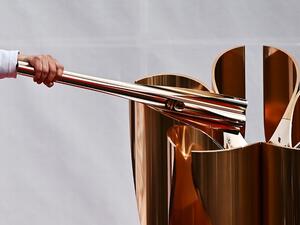 جانب من الاستعدادات لحمل الشعلة الأولمبية في طوكيو استعداداً لأولمبياد طوكيو 2020