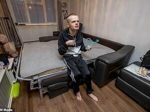 Peter, who has autism, epilepsy and is unable to speak, pictured at home in Bartley Green. (BPM)
