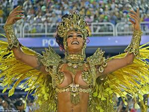 Members of Rio's various samba schools have spent 12 months preparing their costumes for this week's epic celebration. AFP