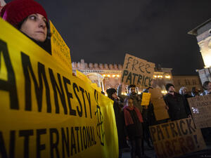 Patrick Zaky, who is a graduate student at Bologna University, was detained at Cairo airport. (Twitter)