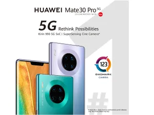 Huawei Mate 30 Pro 5G Secures Top Spot on DXOMARK Scoreboard   