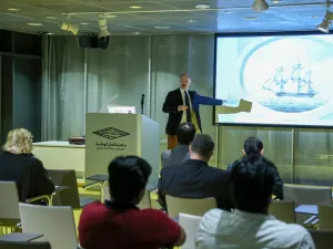 Lecture at Qatar National Library Maps out Historical Role of Indian Navy in the Gulf