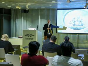 محاضرة في مكتبة قطر الوطنية حول الدور التاريخي للأسطول الهندي في الخليج